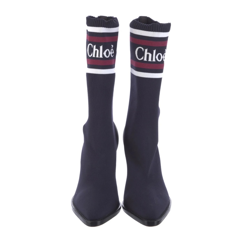 Chloé Heels - Chloé Mid-Calf Sock Boots - Women’s Heels - Size 8.5-
